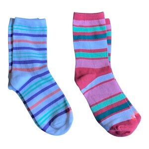 K. Bell Colorful Striped women’s Crew socks size 5.5-8